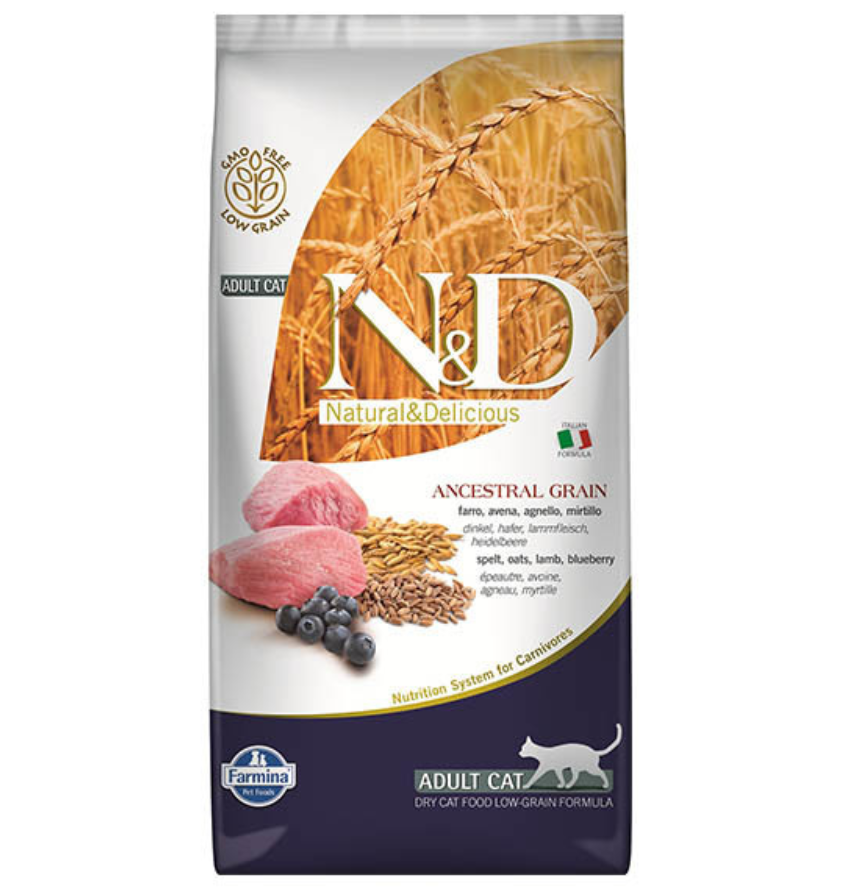 N&D Düşük Tahıllı Kuzu Etli ve Yaban Mersinli 10 kg
