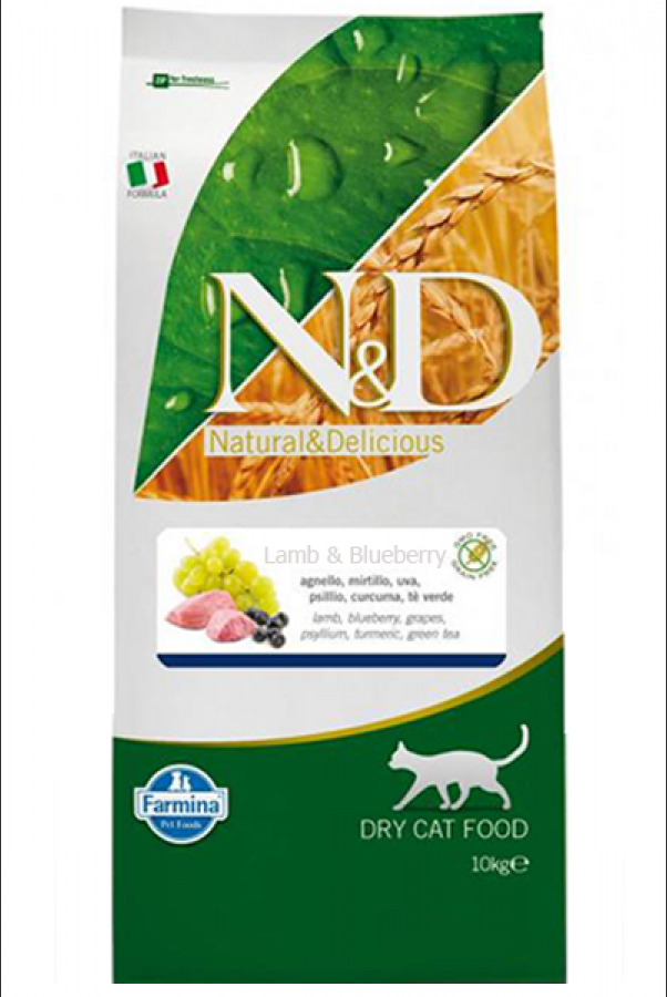 N&D Kuzu Etli Yaban Mersinli Tahılsız Yetişkin 10 kg