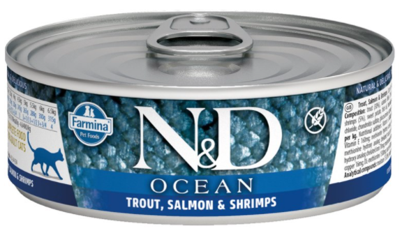 N&D Ocean Ton Balığı ve Somonlu 80 gr