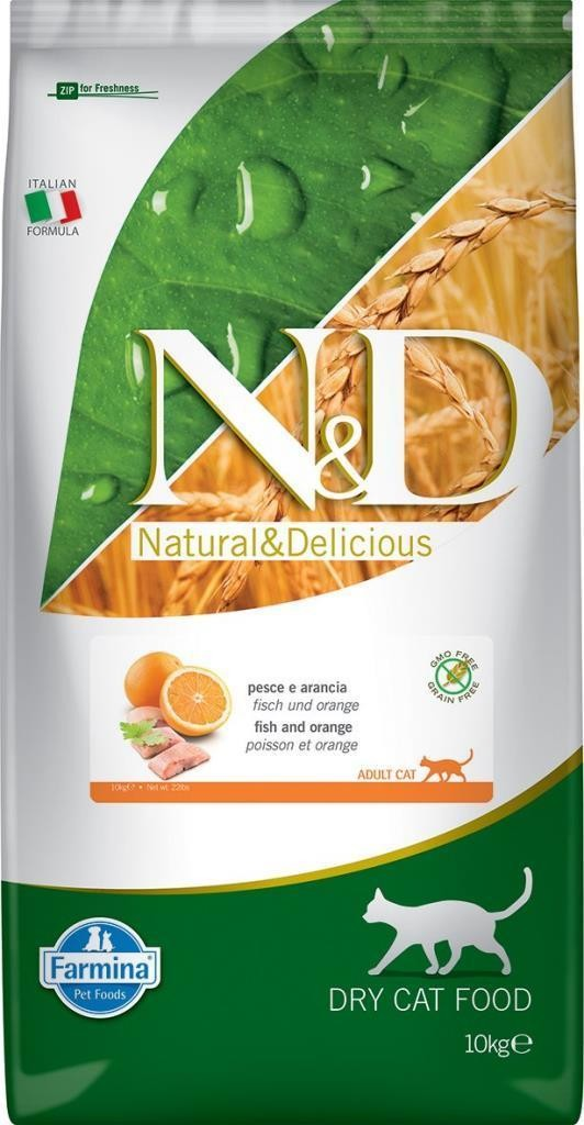 N&D Tahılsız Balıklı Portakallı Yetişkin 10 kg