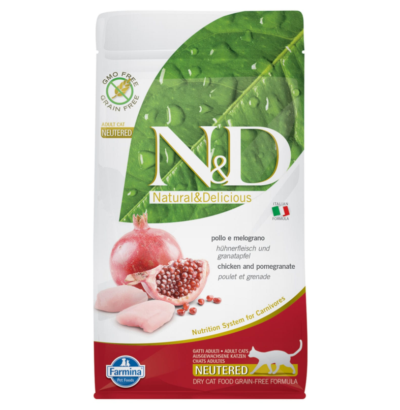 N&D Tahılsız Tavuklu ve Narlı Kısırlaştırılmış 10 kg