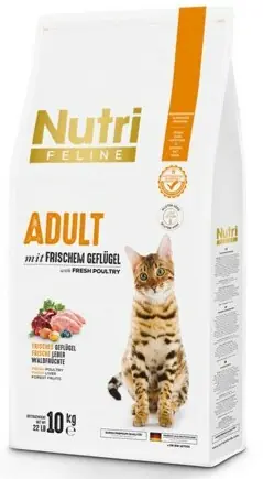 Nutri Feline Kümes Hayvanlı Yetişkin Kedi Maması 10 KG