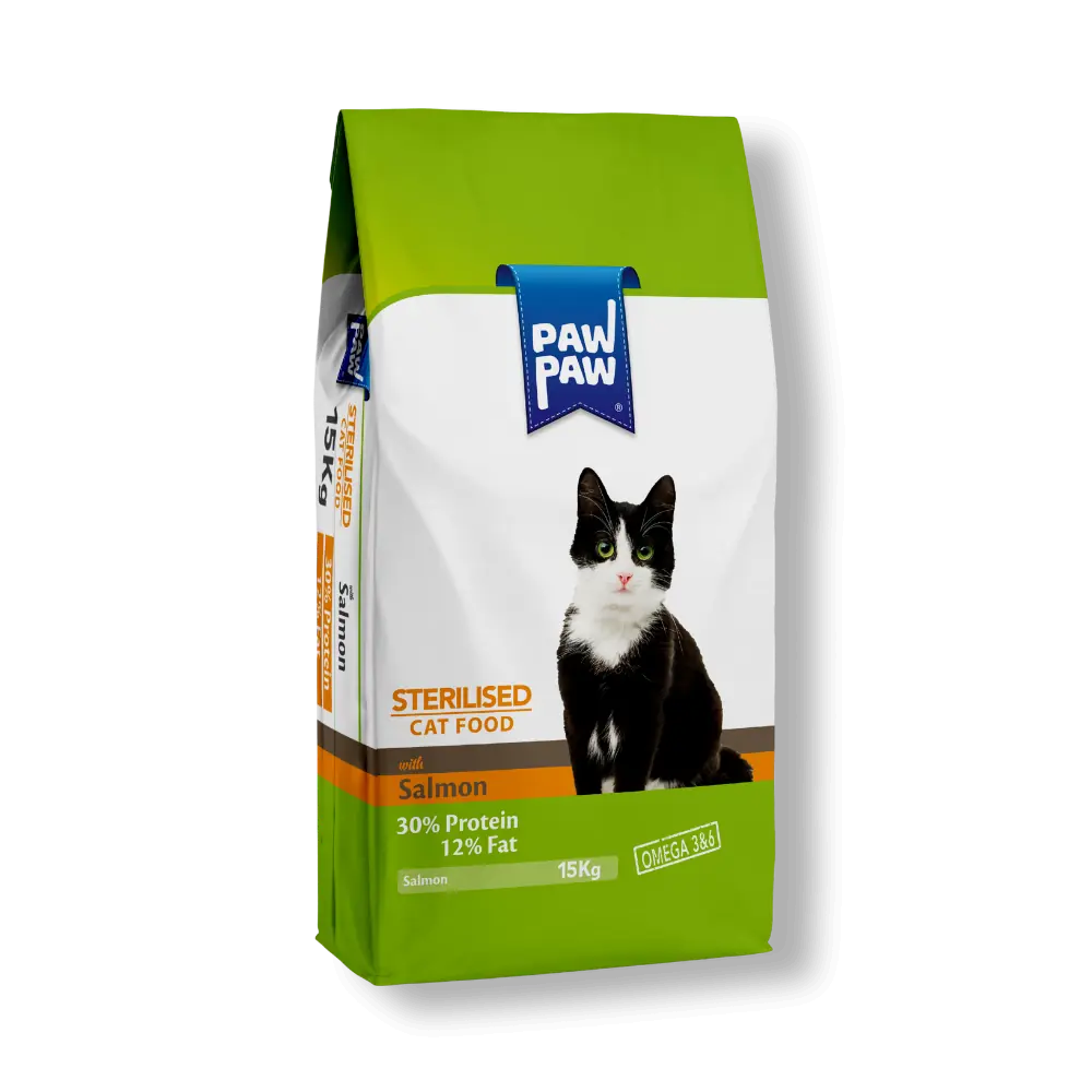 Paw Paw Sterilised Somonlu 15 kg