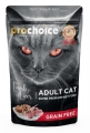 Pro Choice Pouch Kuzulu ve Ciğerli Tahılsız 85 gr