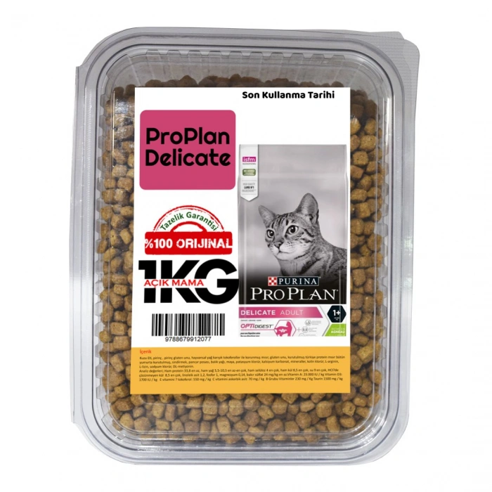 Pro Plan Delicate Kuzu Etli Yetişkin Kedi Maması 1 KG AÇIK MAMA