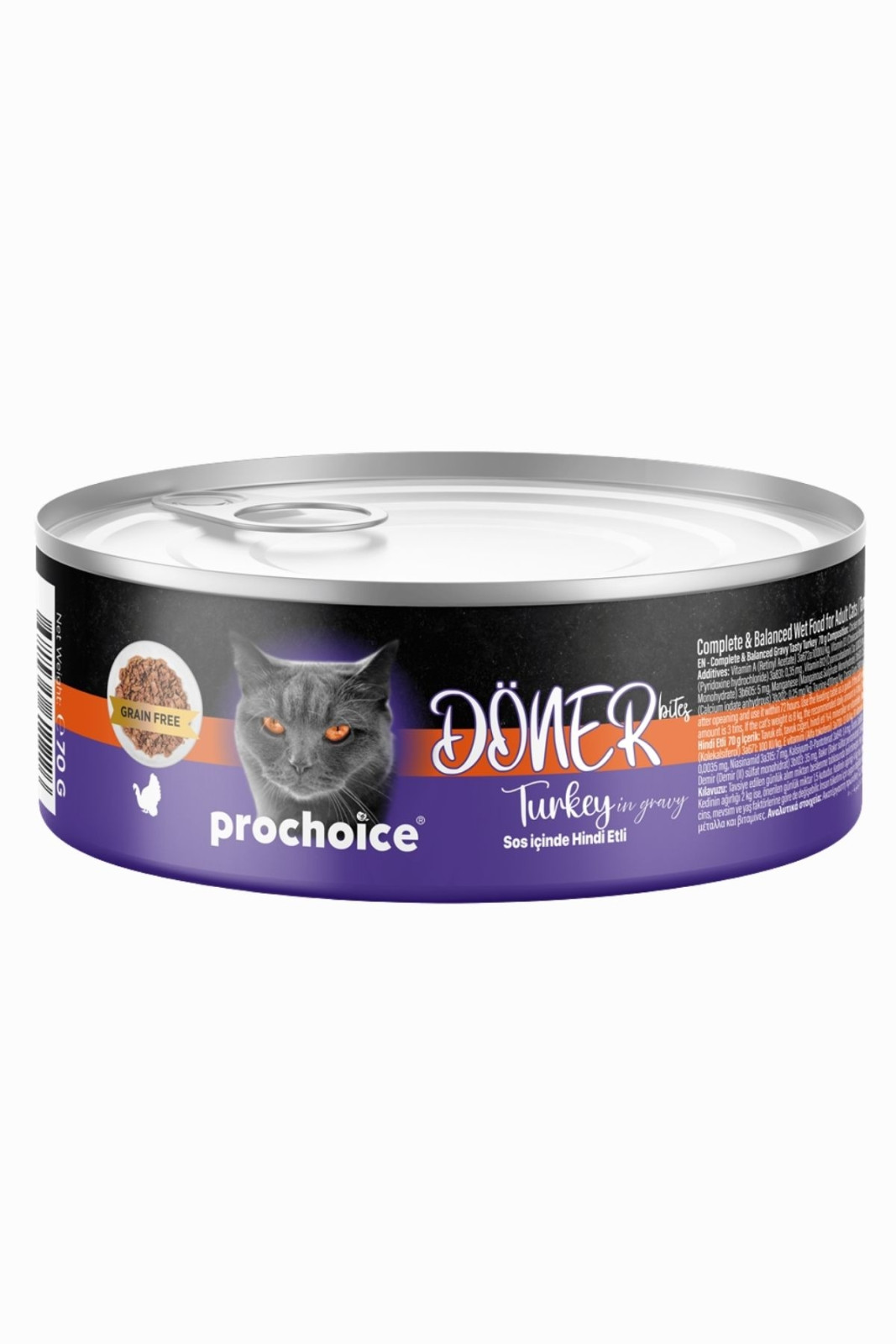 Pro Choice Döner Bites Sos İçinde Hindili 70 gr