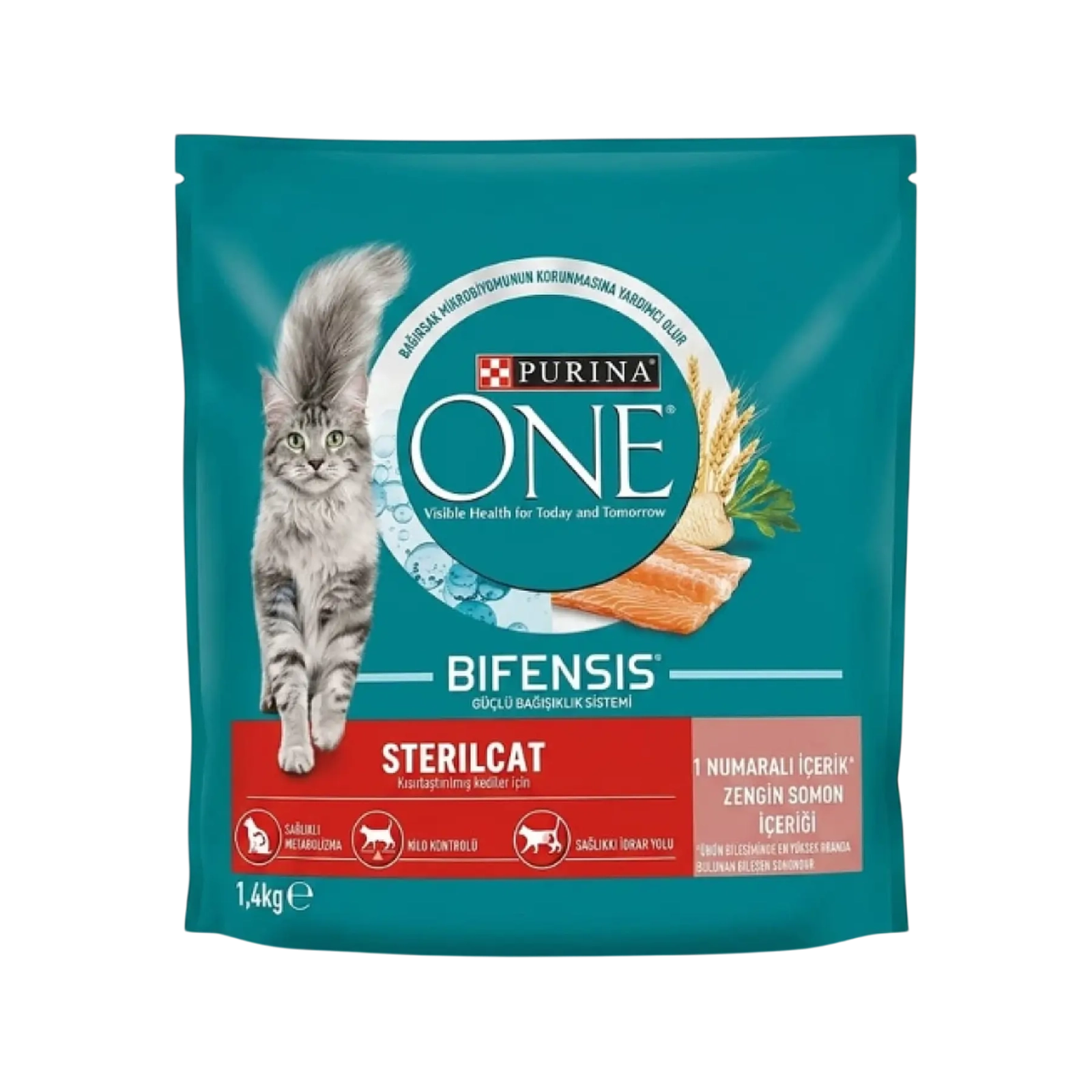 Purina One Somonlu Kısırlaştırılmış Kedi Maması 1,4 kg