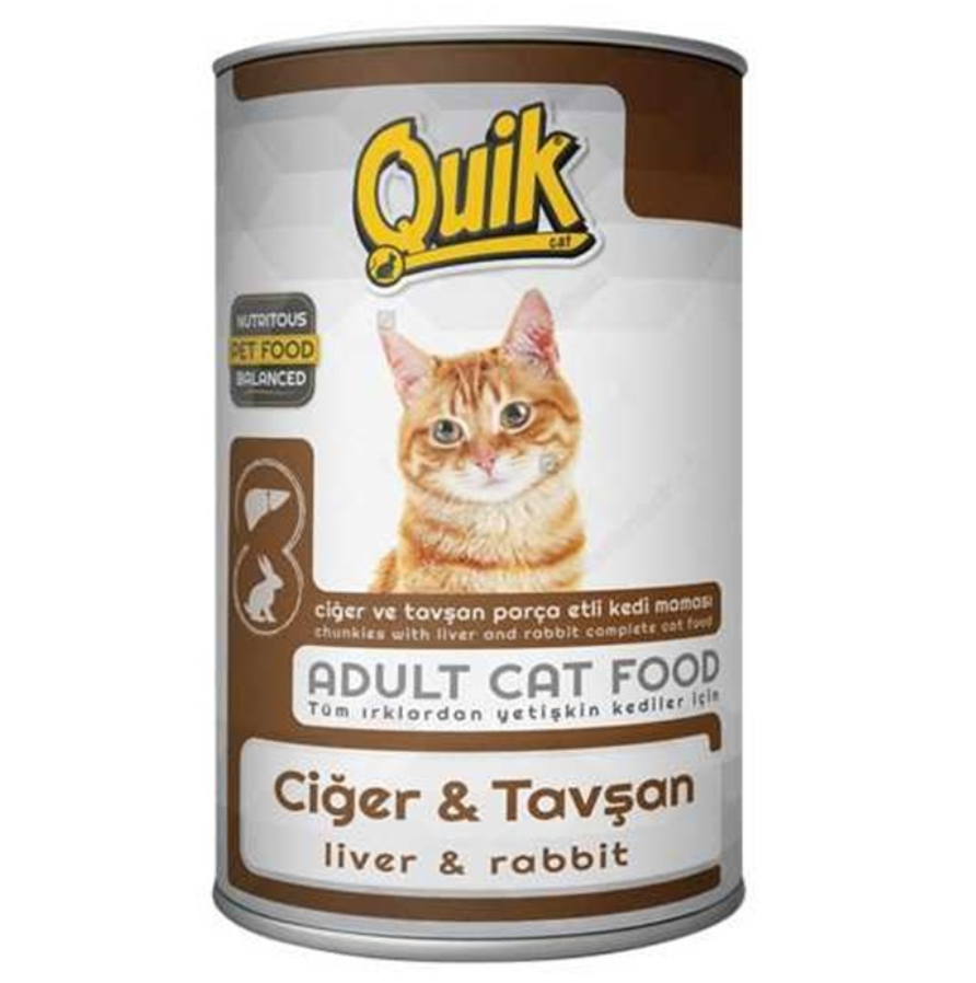 Quik Adult Ciğer ve Tavşan 415 gr