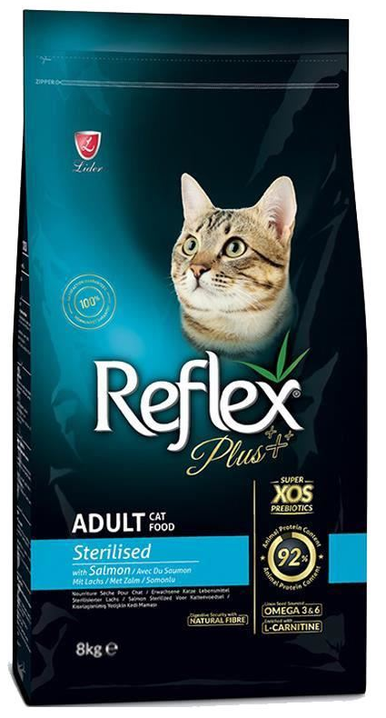 Reflex Plus Kısırlaştırılmış Somonlu 8 kg