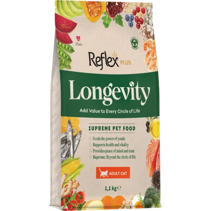 Reflex Plus Longevity Adult Cat Hipoallerjenik Yetişkin Kedi Maması 1100 Gr
