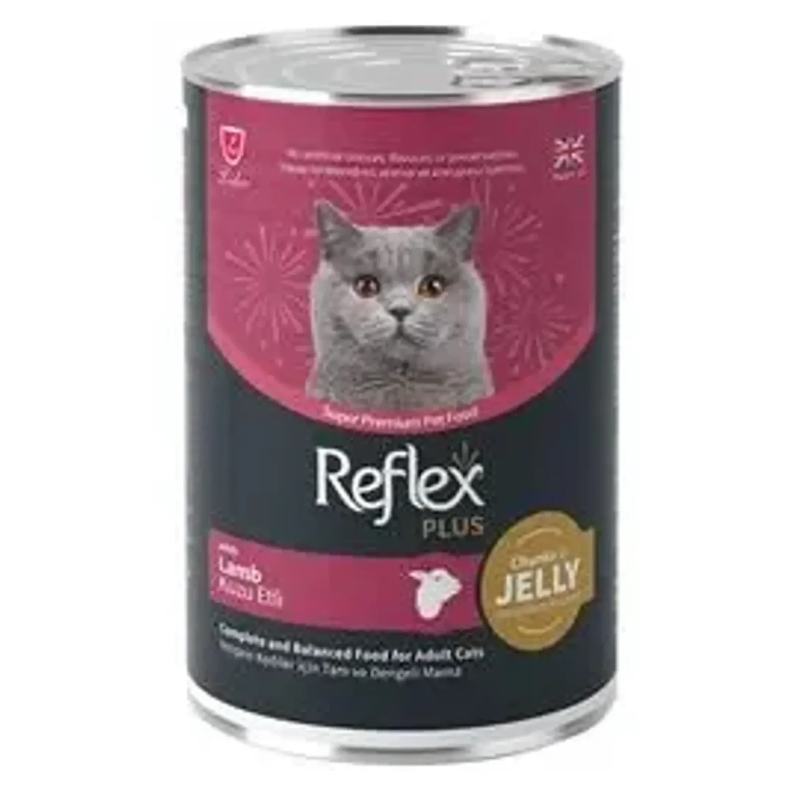 Reflex Plus Parça Etli Kuzulu Kedi Konservesi 400 G