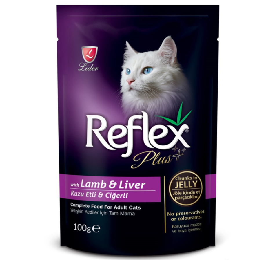 Reflex Plus Pouch Kuzu Etli ve Ciğerli 100 gr