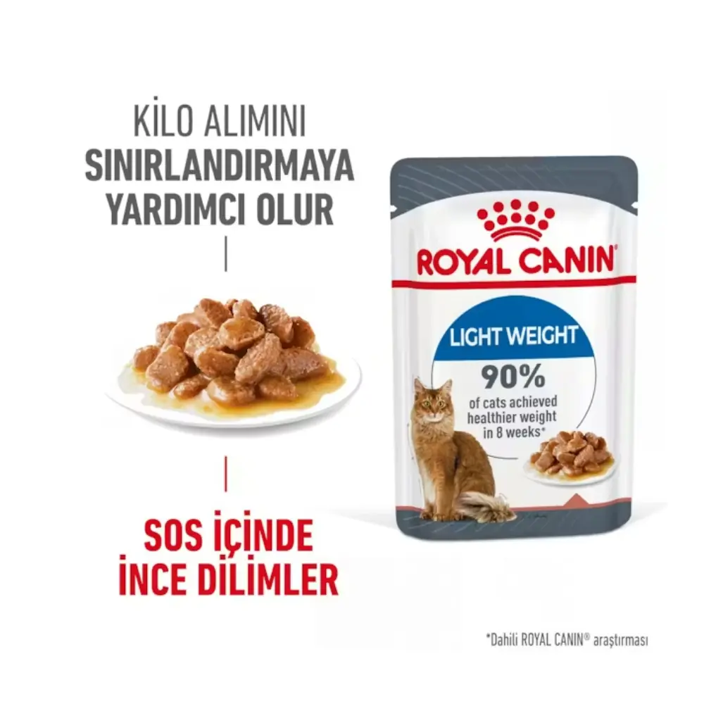 Royal Canin Light Weight Care Gravy Yetişkin Kedi Yaş Maması görsel 4