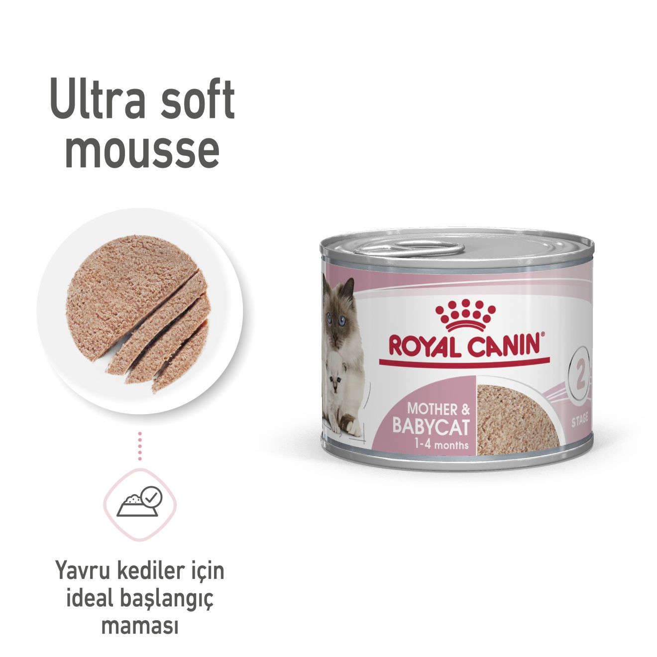 Royal Canin Mother And Babycat Ultra Soft Mousse Anne ve Yavru Kedi Yaş Maması