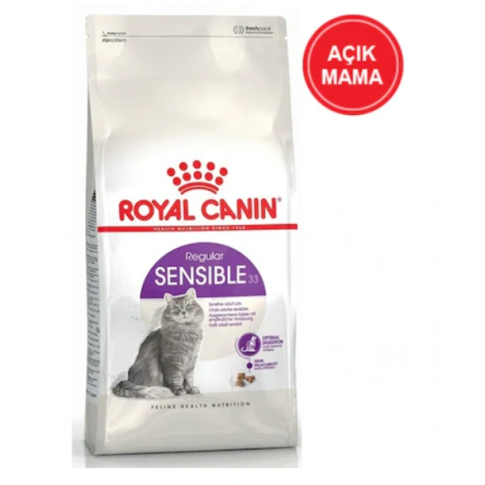 Royal Canin Sensible 33 Tavuklu Yetişkin Kedi Maması 1 KG AÇIK MAMA görsel 2