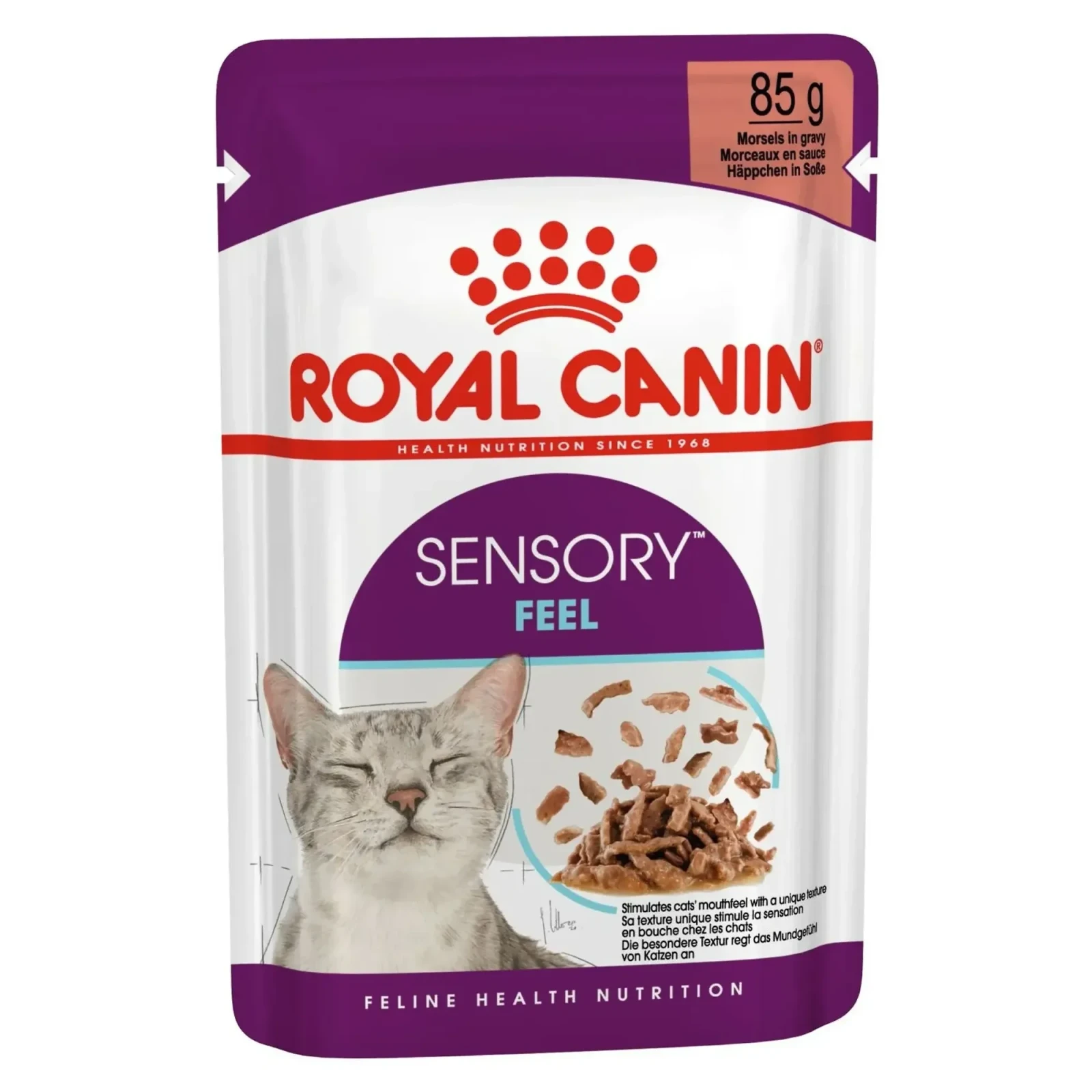 Royal Canin Sensory Feel Etli ve Balıklı Soslu Kedi Konservesi 85G