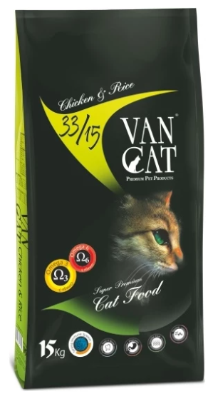 Vancat Adult Tavuk ve Pirinçli 15 kg