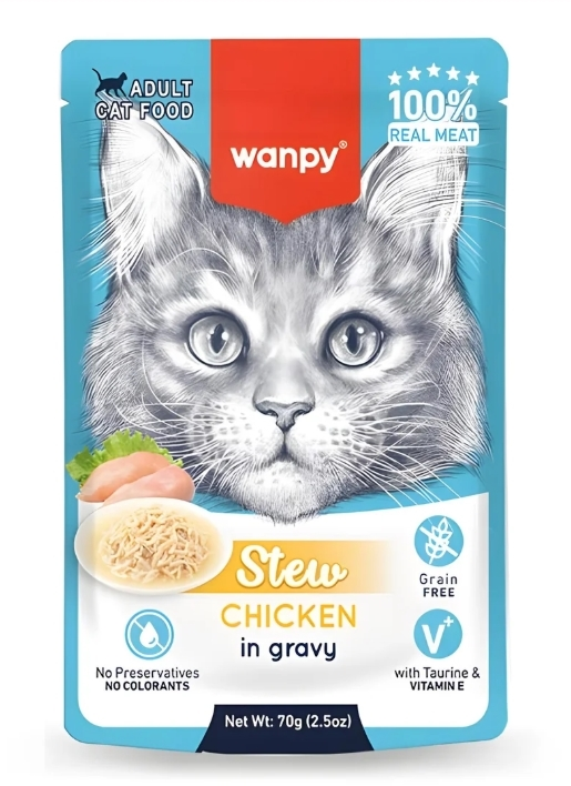 Wanpy Pouch Tavuklu 70 gr
