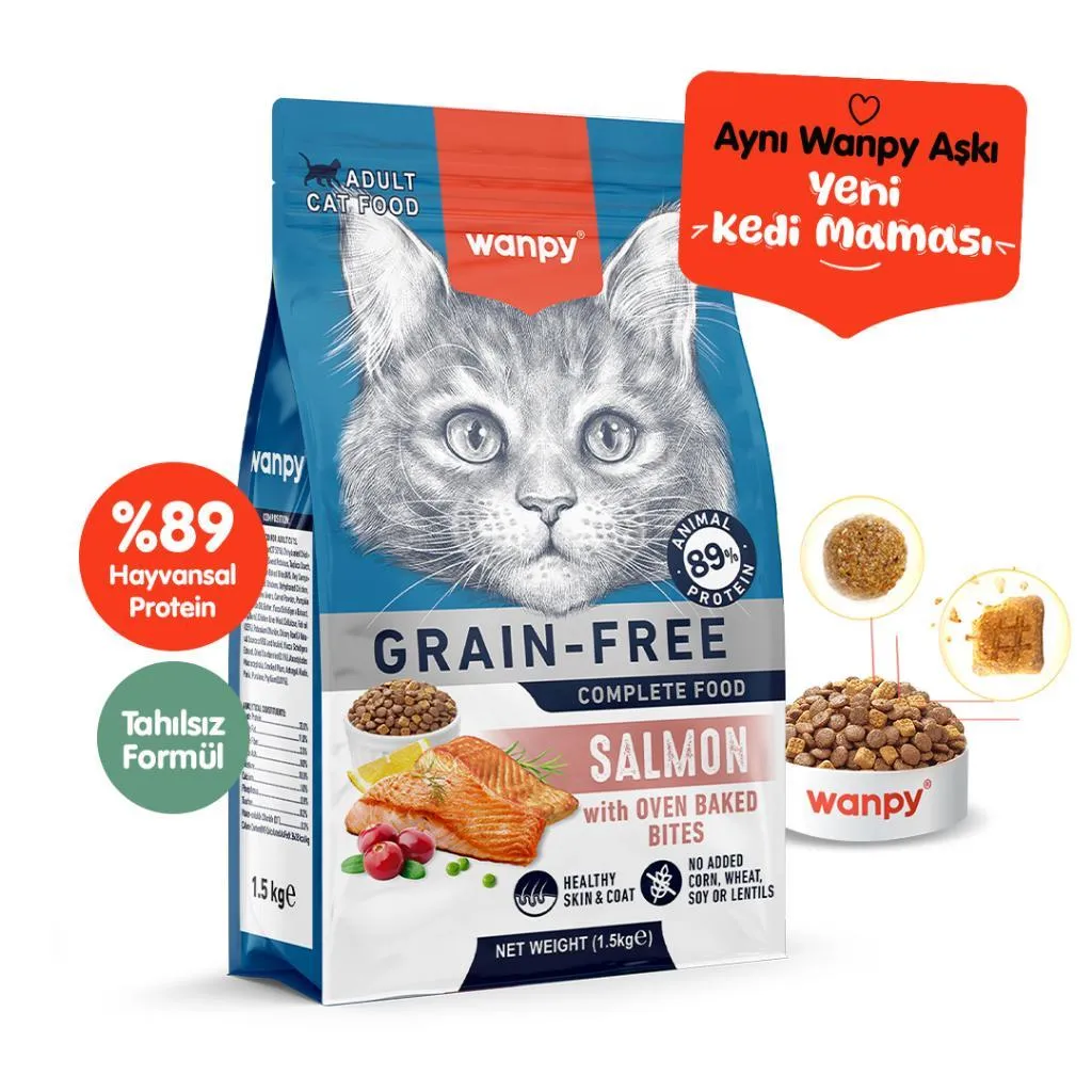 Wanpy Tahılsız Somonlu Yetişkin 1.5 kg