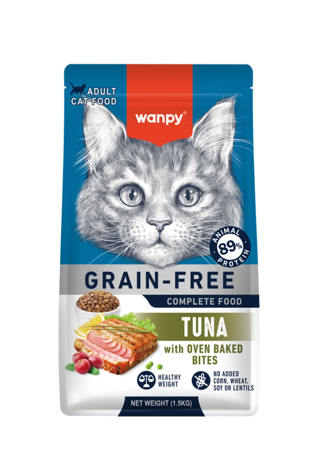 Wanpy Tahılsız Ton Balıklı Yetişkin 1.5 kg