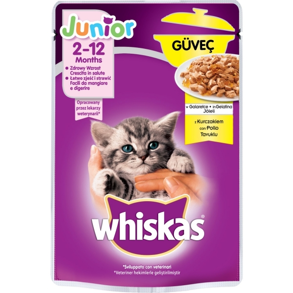 Whiskas Pouch Güveç Yavru Tavuklu 85 gr