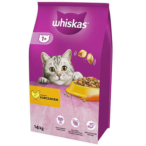 Whiskas Tavuklu ve Sebzeli Yetişkin Kedi Maması 14 Kg