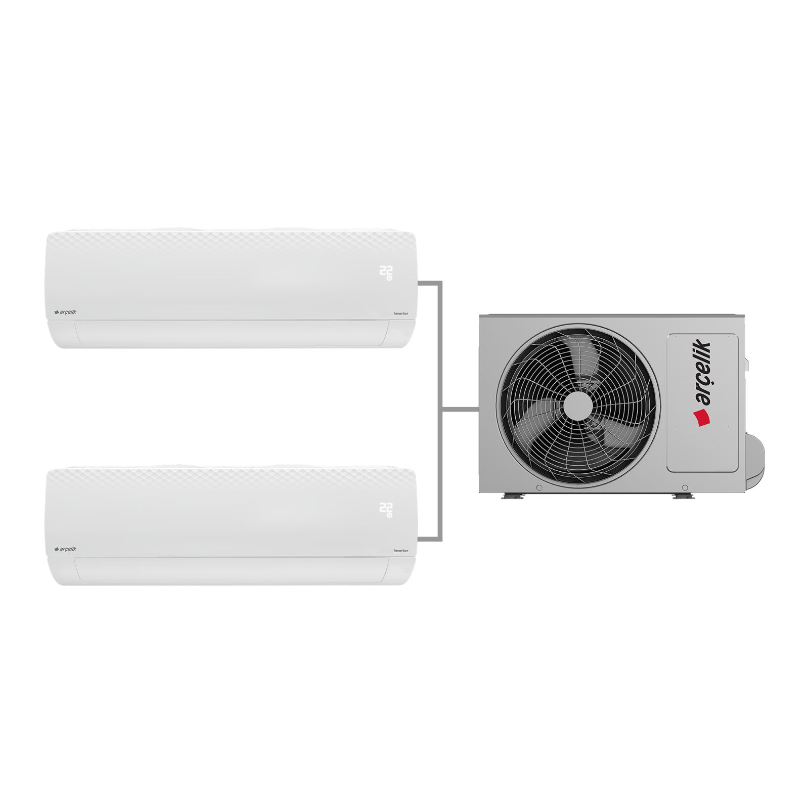 Arçelik MA 091818 Multi Inverter 9+18 Klima 18.000 Btu/h Multi Klima
