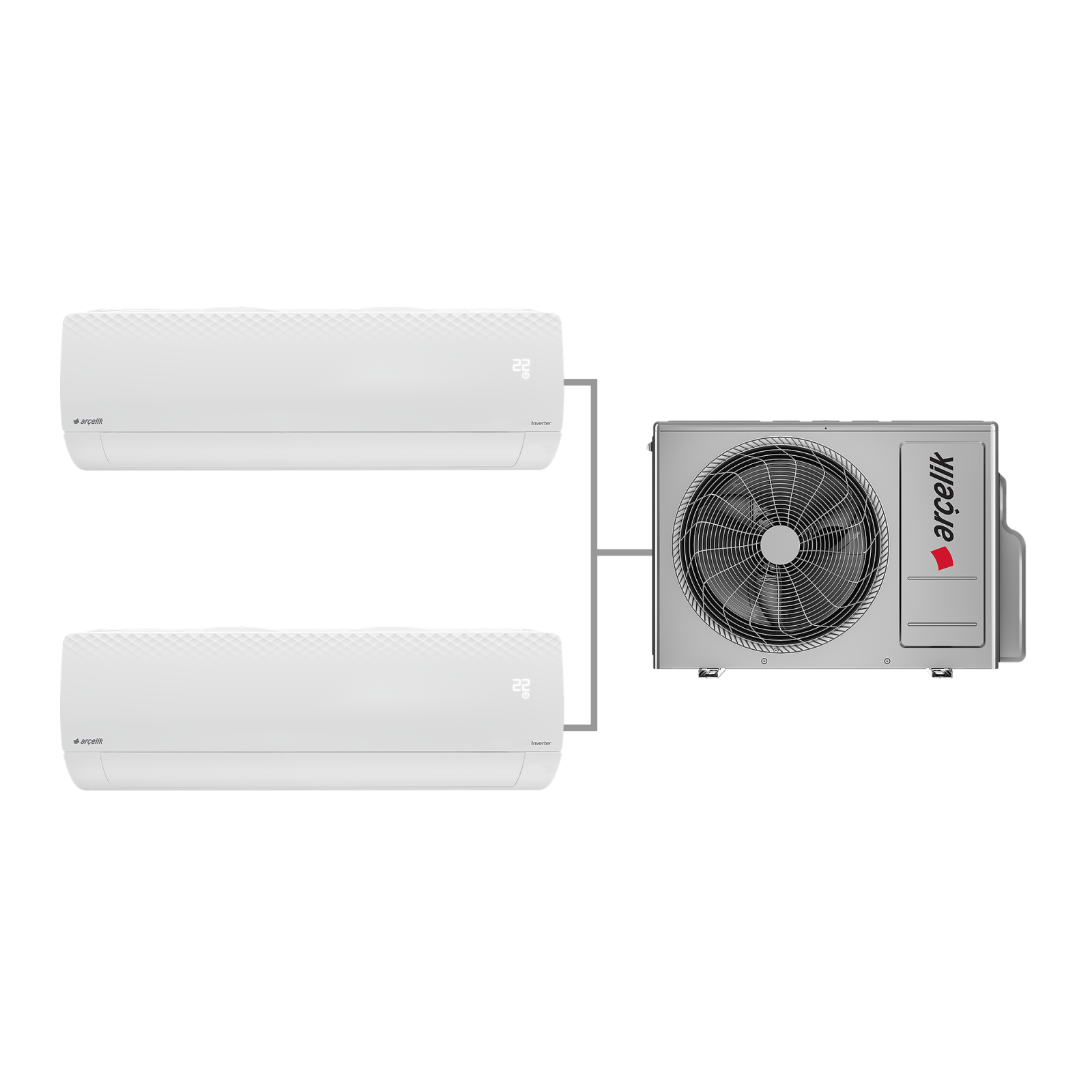 Arçelik MA 121824 Multi Inverter 12+18 Klima 24.000 Btu/h Multi Klima