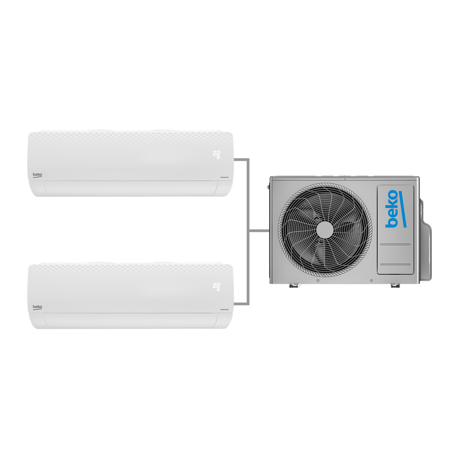 Beko MB 121824 Multi Inverter 12+18 Klima 24.000 Btu/h Multi Klima