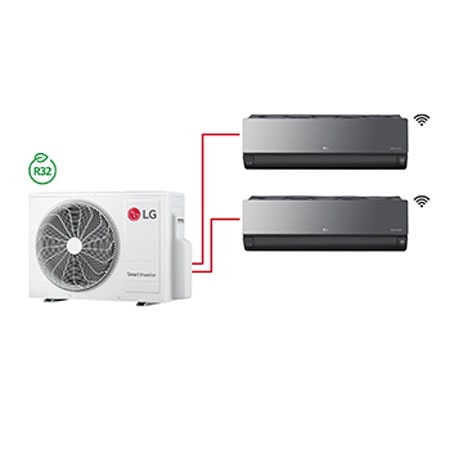 LG Inverter Multi Split Wi-Fi Klima AC1 12K+18K Btu AC1MULTI
