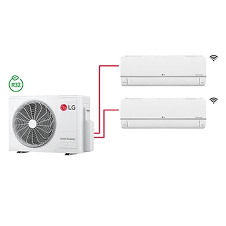 LG Inverter Multi Split Wi-Fi Klima DP2 12K+18K Btu DP2MULTI