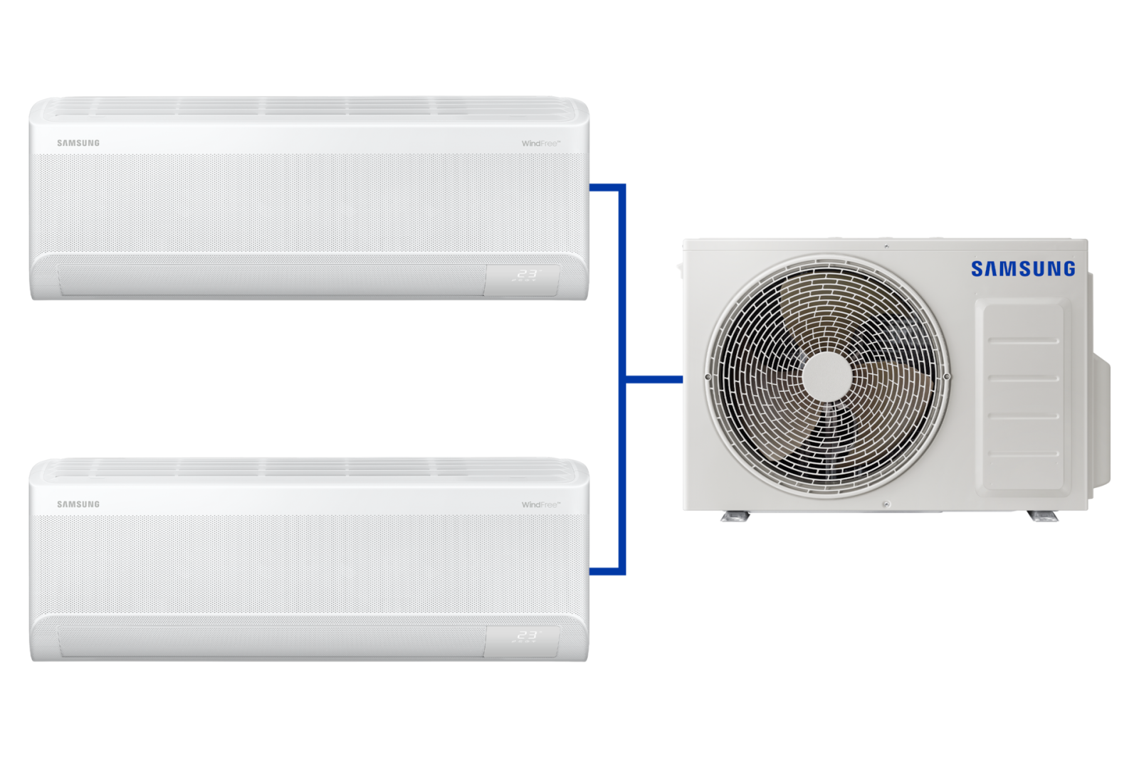 Samsung Wind Free Multi 1+2 Sistem AJ050TXJ2KH/EA 9+12 Btu