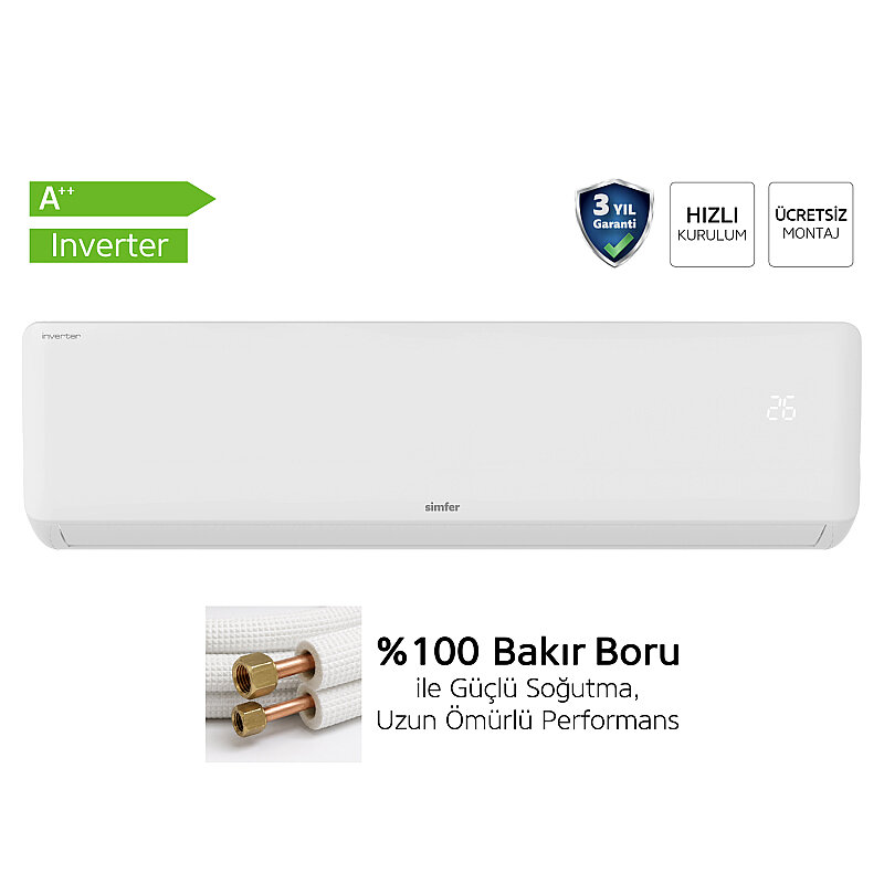 Simfer Split Klima A ++ Inverter 18.000 Btu R32