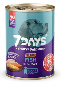 7Days Tahılsız Taze Balık Etli Soslu Yetişkin 415 gr