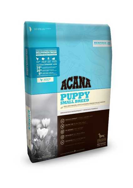 Acana Heritage Puppy Small Breed Tavuklu ve Balıklı Tahılsız Küçük Irk Yavru Köpek Maması 2 kg görsel 3