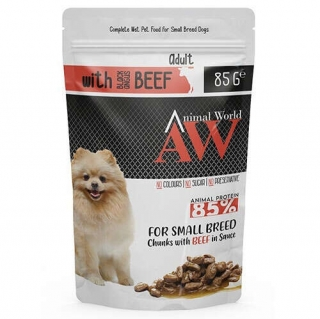 Animal World With Beef Biftek Etli Küçük Irk 85 gr
