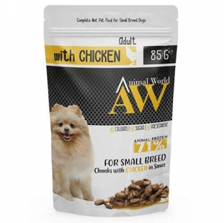 Animal World With Tavuk Etli Küçük Irk 85 gr