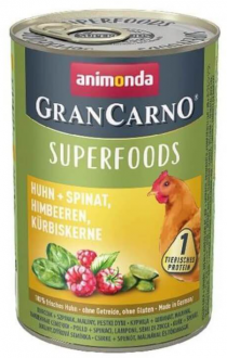 Animonda Gran Carno Superfoods Tavuk Ispanak Ahududu 400 gr