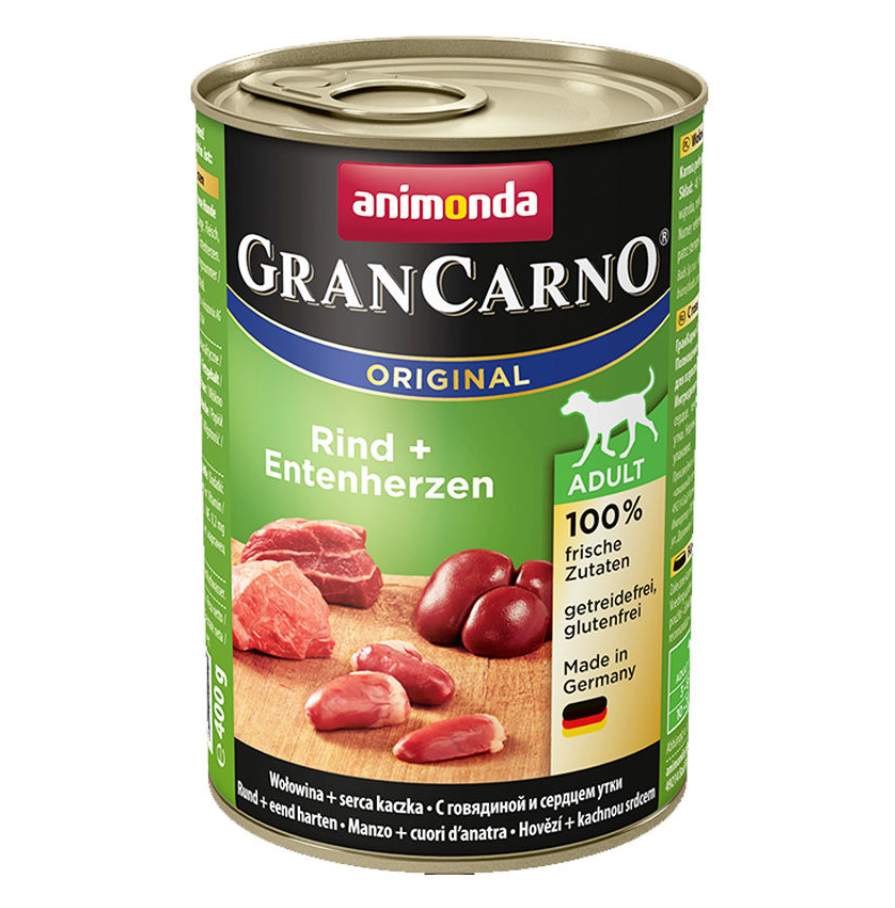 Animonda Gran Carno Adult Sığır Etli ve Ördek Yüreği 400 gr