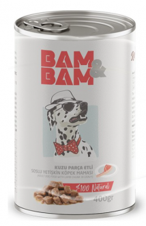 Bam&Bam Kuzu Etli Soslu Yetişkin 400 gr
