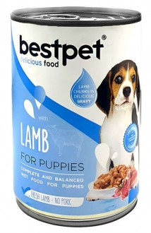 Bestpet Puppy Kuzu Etli Parça Etli ve Jöleli Yavru 400 gr