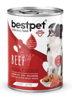 Bestpet Sığır Etli Parça Etli ve Soslu 400 gr