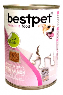 Bestpet Soslu Parça Etli Somonlu Küçük Irk 400 gr