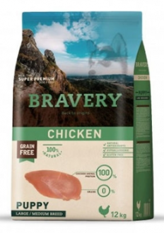 Bravery Tahılsız Orta Ve Büyük Irk Tavuklu Yavru 12 kg