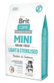 Brit Care Tahılsız Tavşanlı Light Sterillised Mini Irk 2 kg