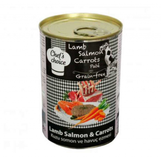 Chef's Choice Adult Tahılsız Kıyılmış Kuzu Etli ve Somonlu 400 gr