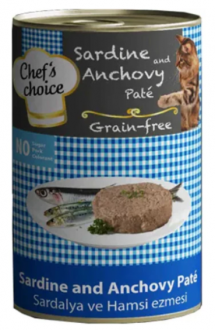 Chef's Choice Sardalyalı ve Hamsili Tahılsız Yetişkin 400 gr