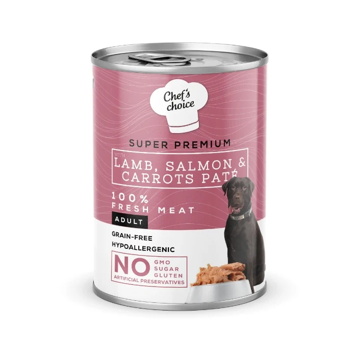 Chef's Choice Pate Kuzu Somon Havuçlu Tahılsız 400 gr