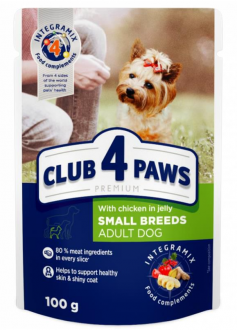 Club4Paws Tavuklu Pouch Küçük Irk Yetişkin 100 gr