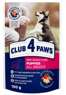 Club4Paws Tavuklu Pouch Yavru 100 gr
